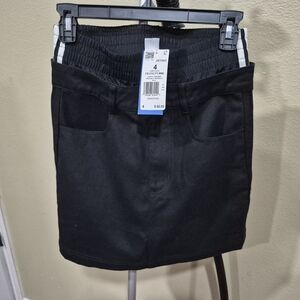 adidas Originals Black Denim Mini Skirt
